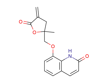 8-[(2,3,4,5-Tetrahydro-2-methyl-4-methylene-5-oxo-2-furanyl)methoxy]-2(1H)-quinolinone
